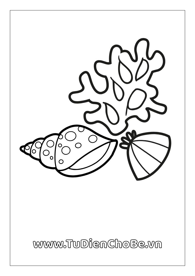 Tranh tô màu động vật biển cho bé – hình vẽ cá, rùa, bạch tuộc, sao biển dễ thương