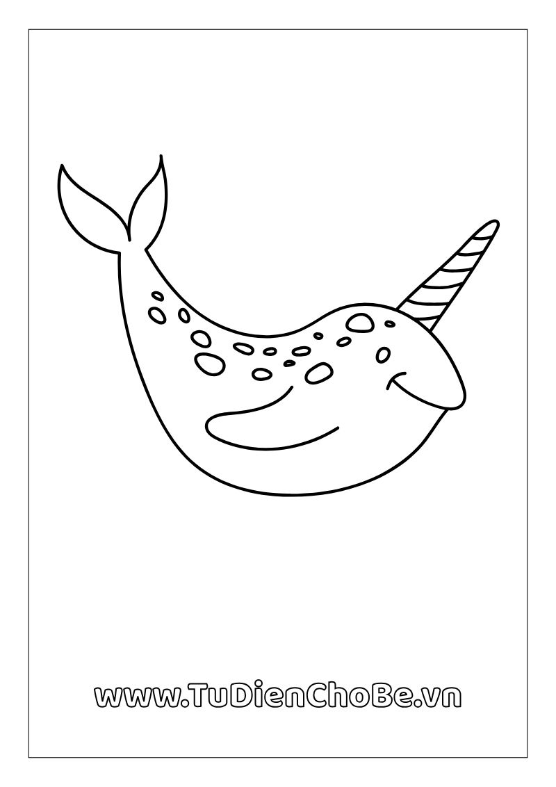 Tranh tô màu động vật biển cho bé – hình vẽ cá, rùa, bạch tuộc, sao biển dễ thương